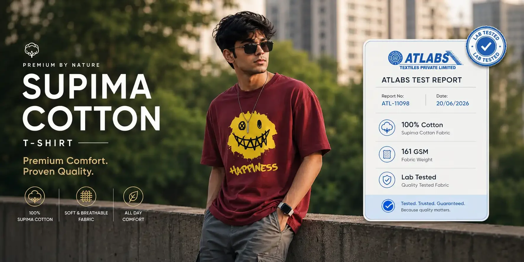 Supima Cotton Tshirt banner