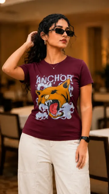 Anchor Roar Tee — oversized Supima cotton t-shirt
