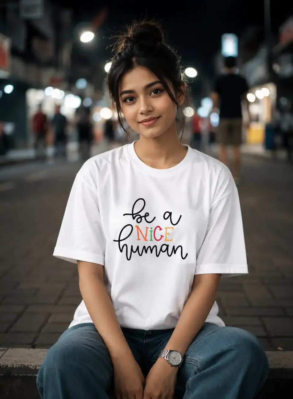 Be a Nice Human Supima Cotton T-Shirt
