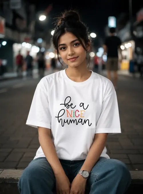 Be a Nice Human Supima Cotton T-Shirt