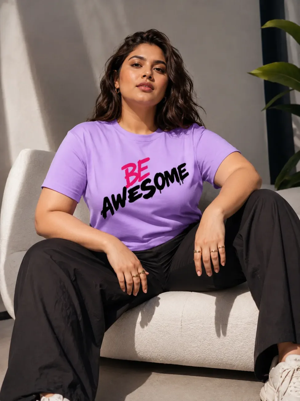 Be Awesome Teddy Supima Cotton Plus Size T-Shirt