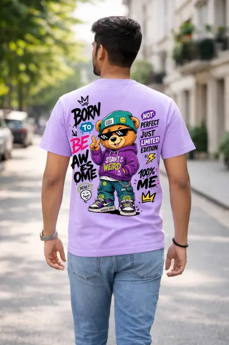 Be Awesome Tee — Supima cotton t-shirt, front view