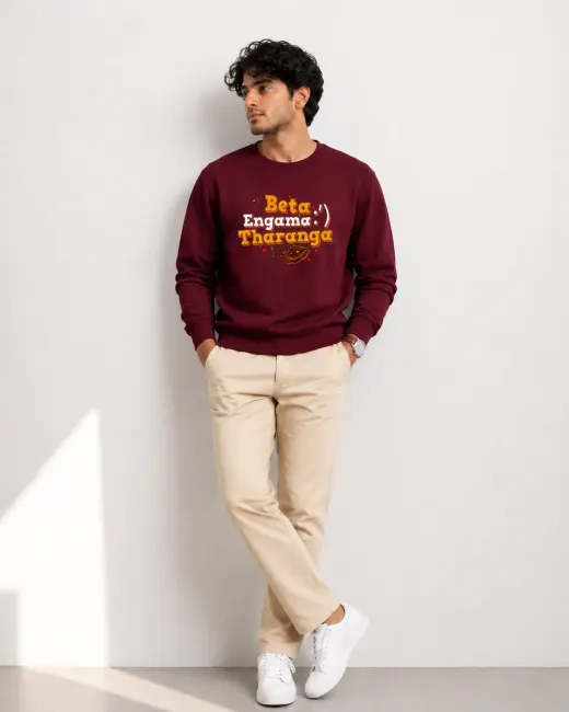 Beta Engama Tharanga graphic sweatshirt — front view
