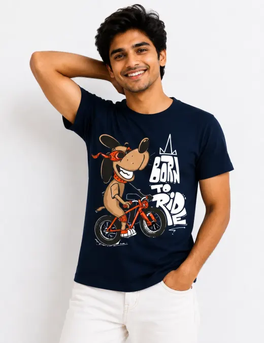 Born to Ride tee — Supima cotton oversized t-shirt with ‘Born to Ride’ graphic