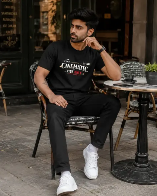 Cinematic Vibe Only Graphic Supima Cotton T-Shirt