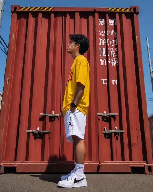 Crisis oversized graphic t-shirt, front view showing the oversized silhouette and graphic print