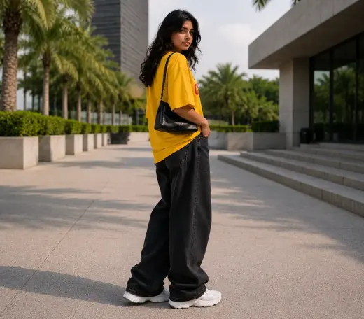 Crisis oversized graphic t-shirt showing bold front print and relaxed oversized silhouette
