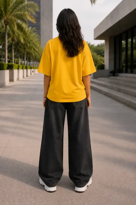 Crisis oversized graphic t-shirt with bold front graphic and relaxed oversized fit