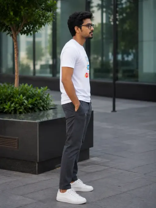 CTRL + ALT + DEFEAT Supima cotton oversized graphic t-shirt, front view