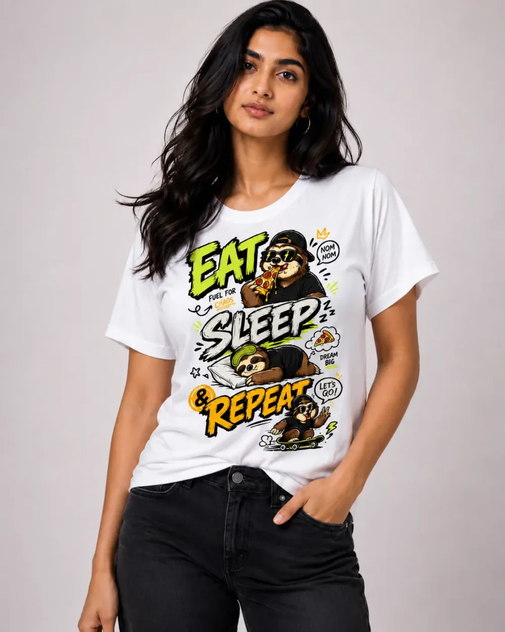Eat Sleep Repeat Tee
