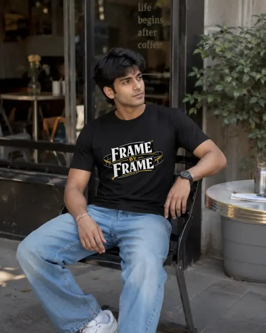 Frame By Frame Cinema Graphic Supima Cotton T-Shirt