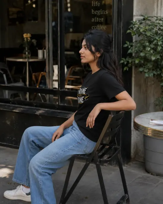Frame By Frame Cinema graphic Supima cotton t-shirt with printed cinema frame design