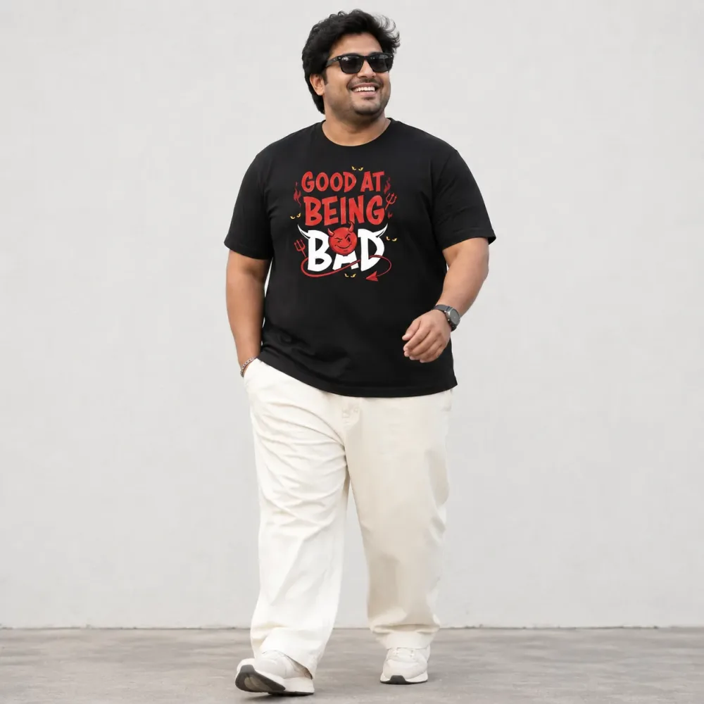 Good At Being Bad Unisex Regular Fit T-Shirt – Black