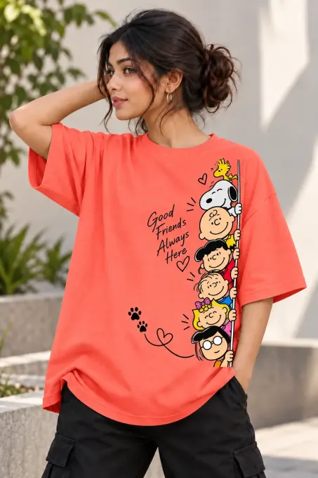 Good Friends Oversized T-Shirt