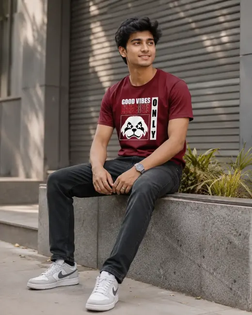 Good Vibes Only Streetwear Graphic Supima Cotton T-Shirt