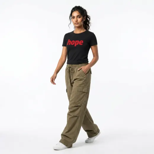 Hope Statement Tee — Supima cotton t-shirt, front view