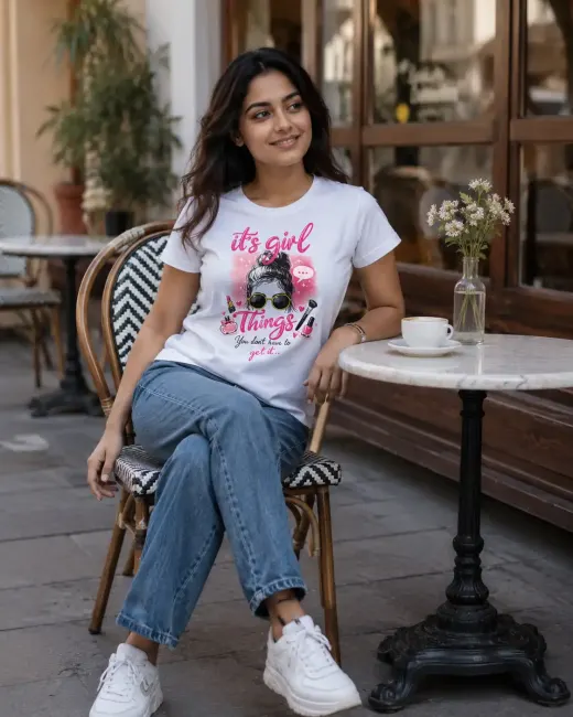 It's Girl Things Graphic Supima Cotton T-Shirt
