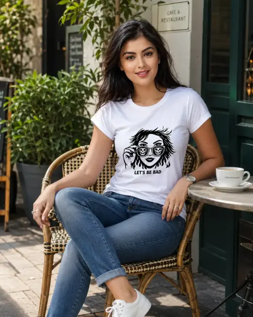 Let's Be Bad Graphic Supima Cotton T-Shirt