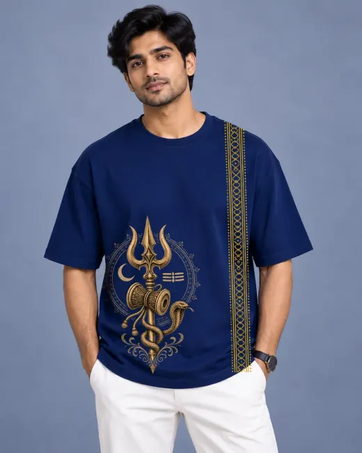 Mahadev Trishul Oversized T-Shirt