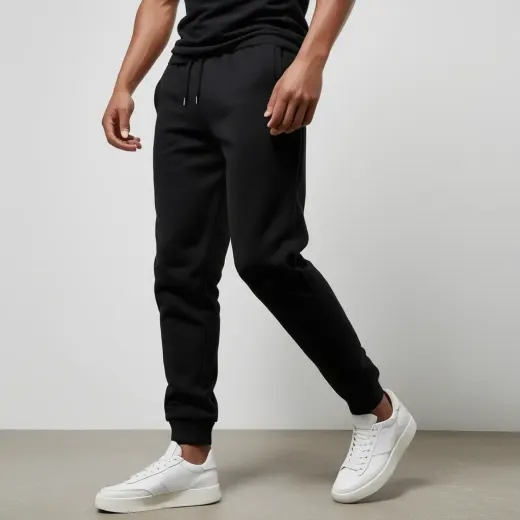 Men’s Black Tapered Jogger Pants