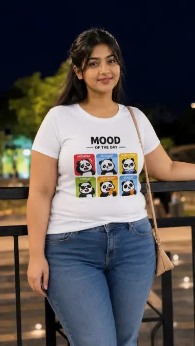 Plus-size unisex regular-fit t-shirt in white and beige, Supima cotton, crew neck.
