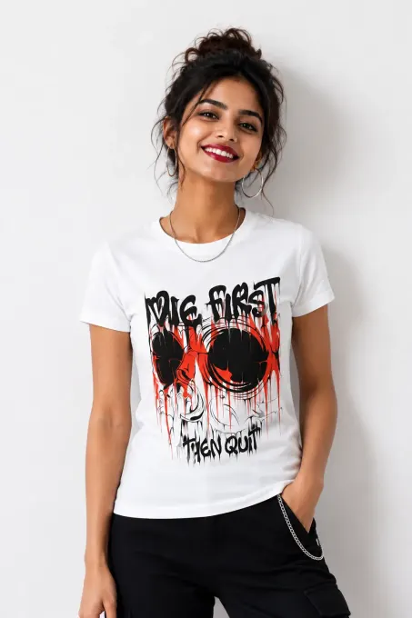 Never Quit Skull Tee