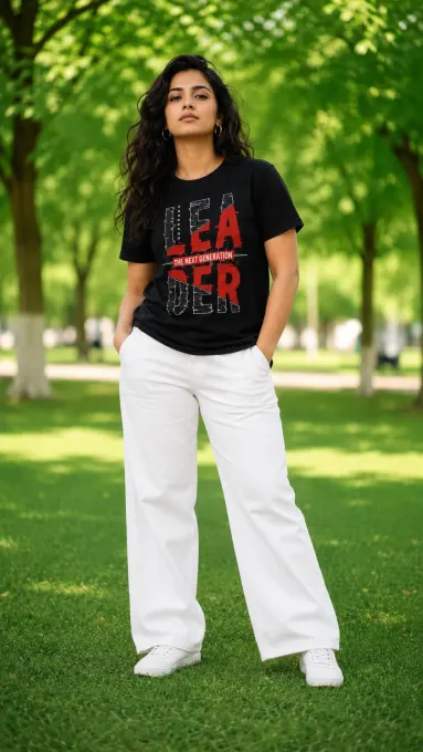 Next Generation Leader Supima cotton plus-size T-shirt, front view
