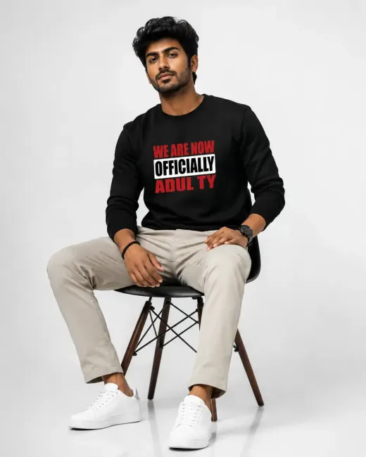 Officially Adultty Graphic Unisex Sweatshirt