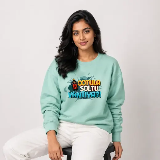 Ootula Soltu Vantiya graphic sweatshirt front view