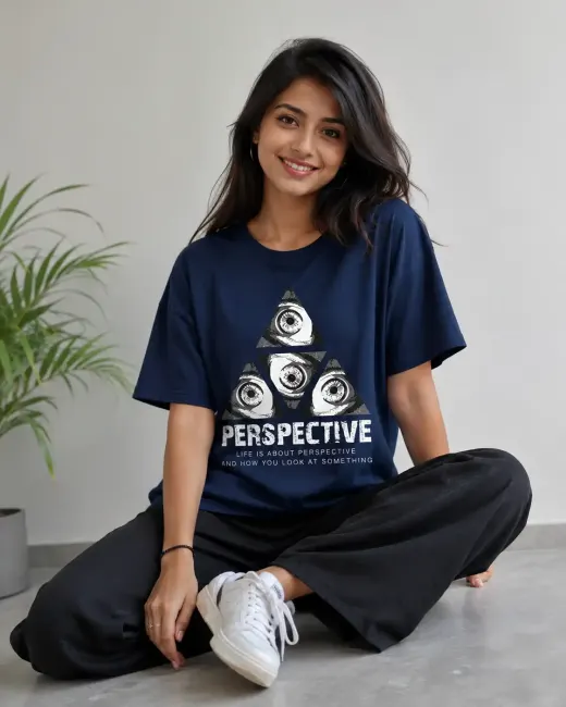 Perspective Oversized Graphic T-Shirt