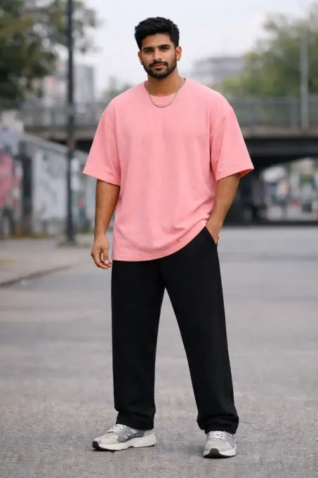 Pink Terry Oversize T-Shirt