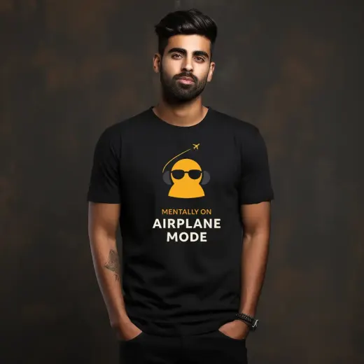 Prime Cotton Airplane mode Tshirt