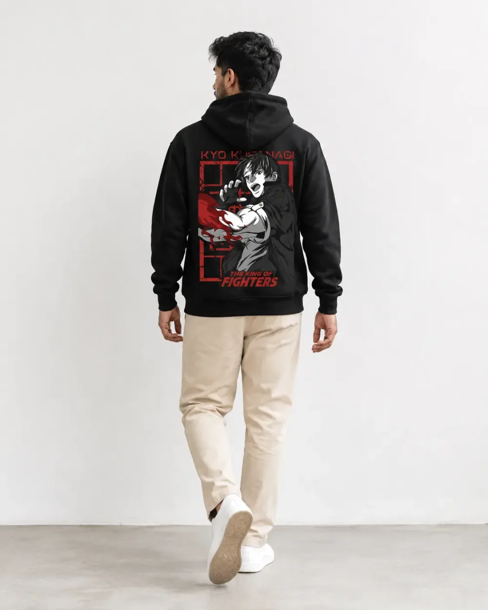 Anime Fighter Black Pullover Hoodie