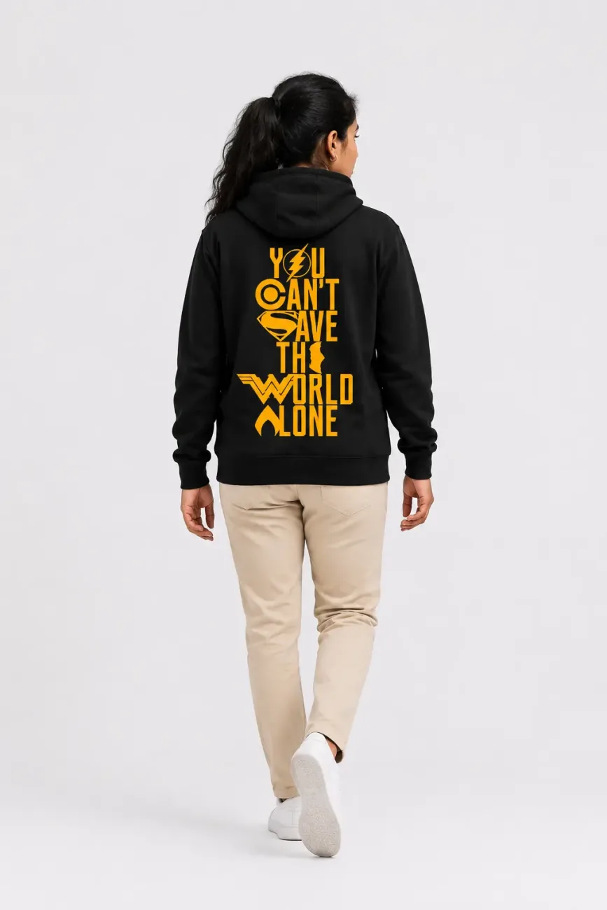 Save The World Black Pullover Hoodie