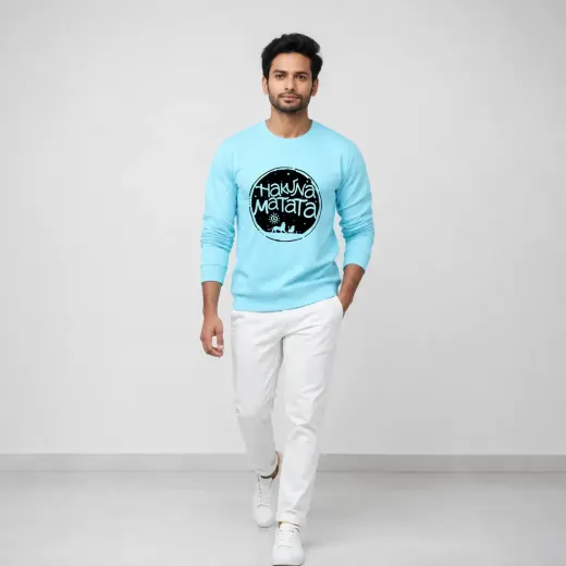 Hakuna Matata Circle Graphic Sweatshirt