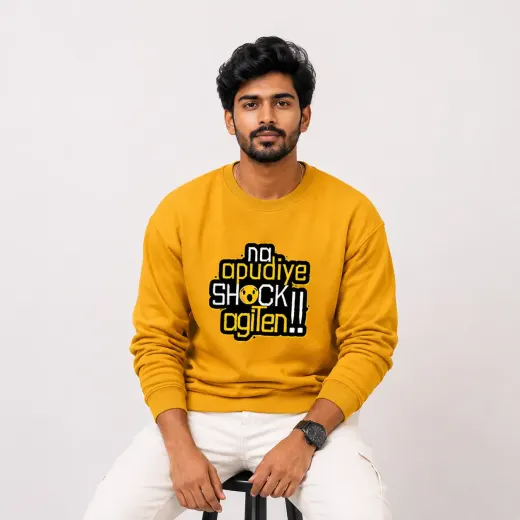 Na Apudiye Shock Agiten Graphic Sweatshirt