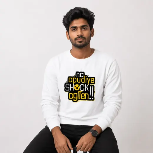 Na Apudiye Shock Agiten Graphic Sweatshirt