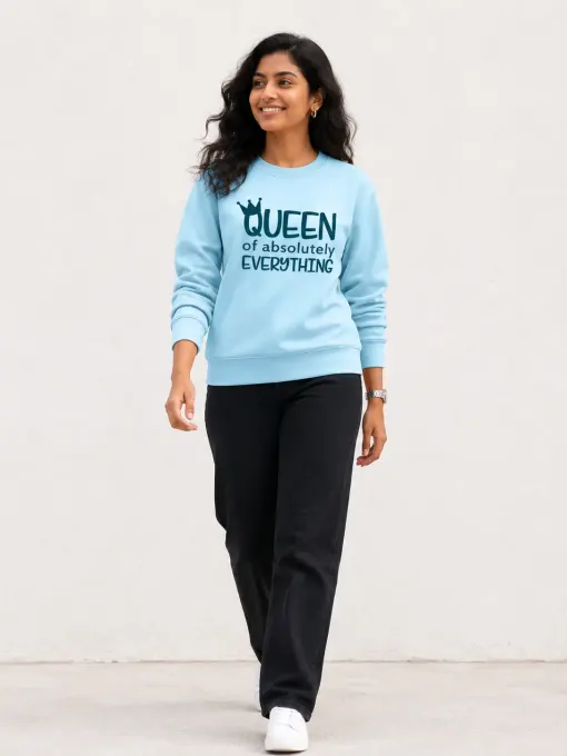 Queen Of Absolutely Everything Sweatshirt — product image of sweatshirt