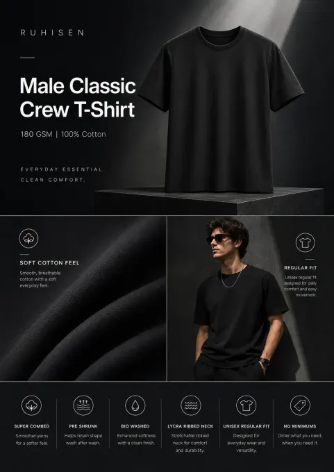 Unisex "Mr. Nice Guy" graphic crew-neck t-shirt front view