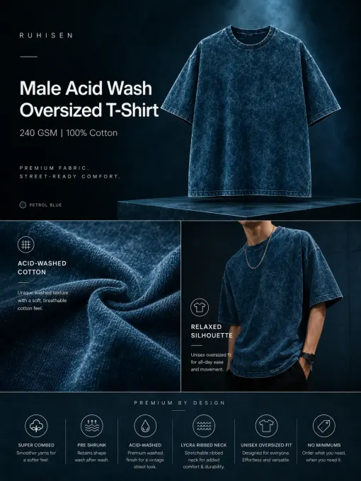 Unisex oversize acid-washed t-shirt featuring an 'Stay Curious' Einstein graphic