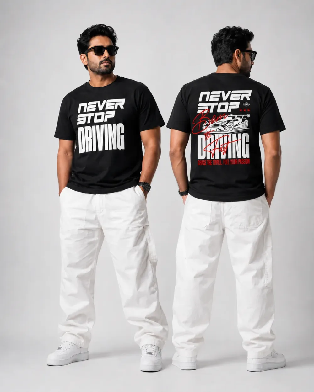 Never Stop Driving Plus Size T-Shirt