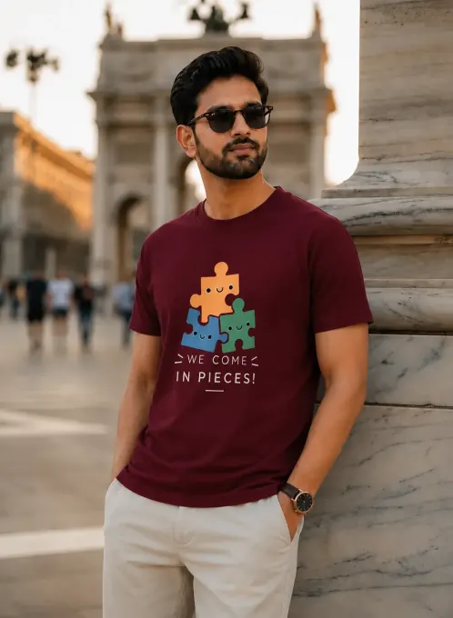 We Come In Pieces Graphic Supima Cotton T-Shirt