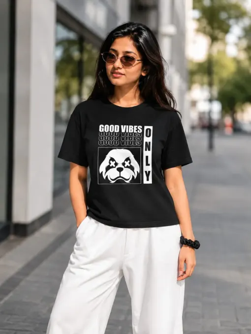 Good Vibes Only Streetwear Graphic Supima Cotton T-Shirt