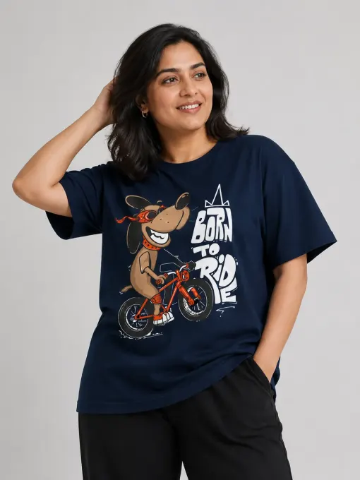 Born to Ride Supima Cotton Plus Size T-Shirt