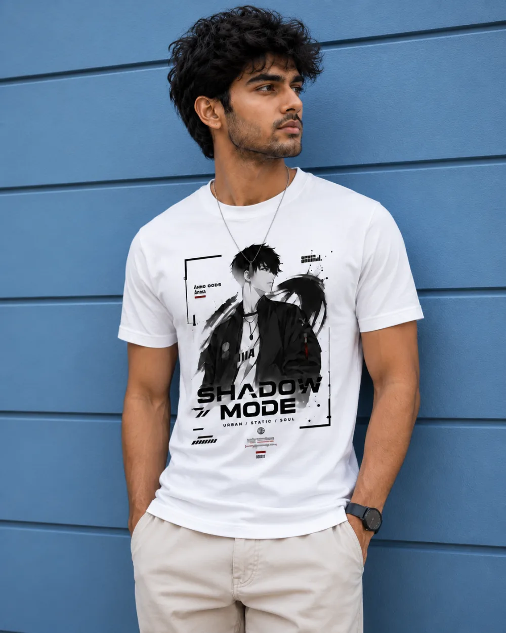 Shadow Mode Anime Graphic T-Shirt