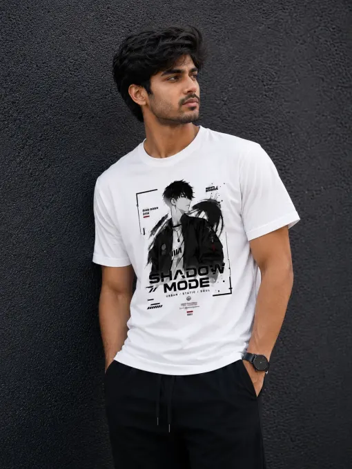 Shadow Mode Anime Graphic T-Shirt