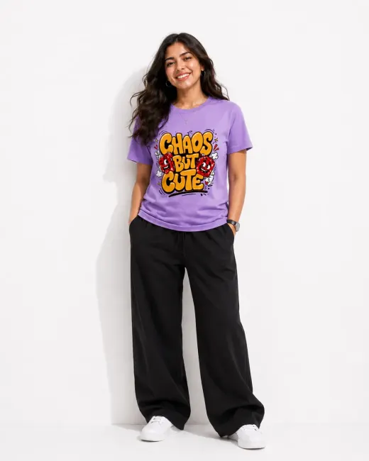 Chaos But Cute supima cotton  T-Shirt