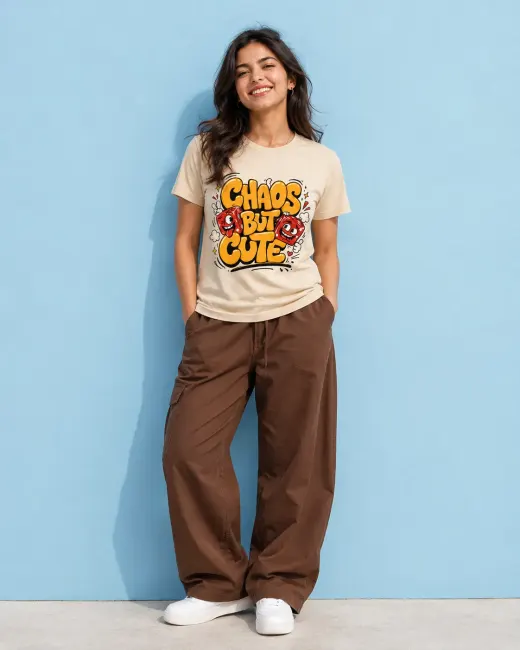 Chaos But Cute supima cotton  T-Shirt