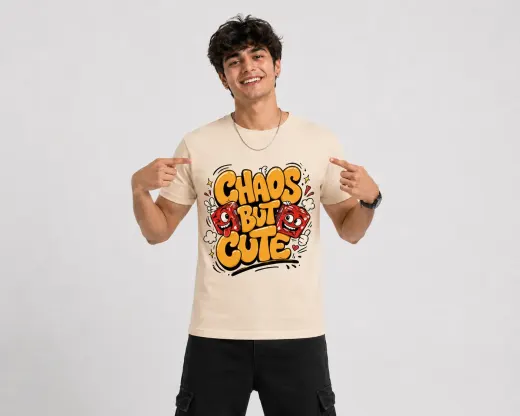 Chaos But Cute supima cotton  T-Shirt