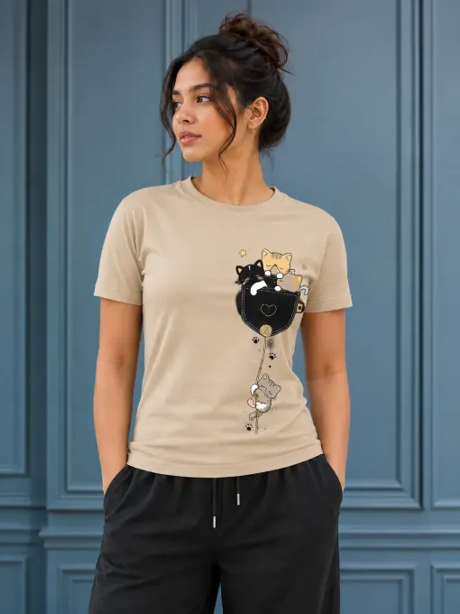 Pocket Kittens Classic Crew T-Shirt